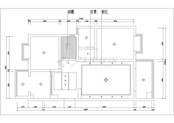 欧式风格三居装修施工图（含效果图）-图二