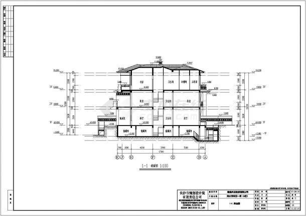某地区三层框架结构住宅楼建筑设计施工图-图二