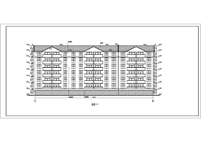 某小区六层居民住宅楼建筑设计施工图_图1