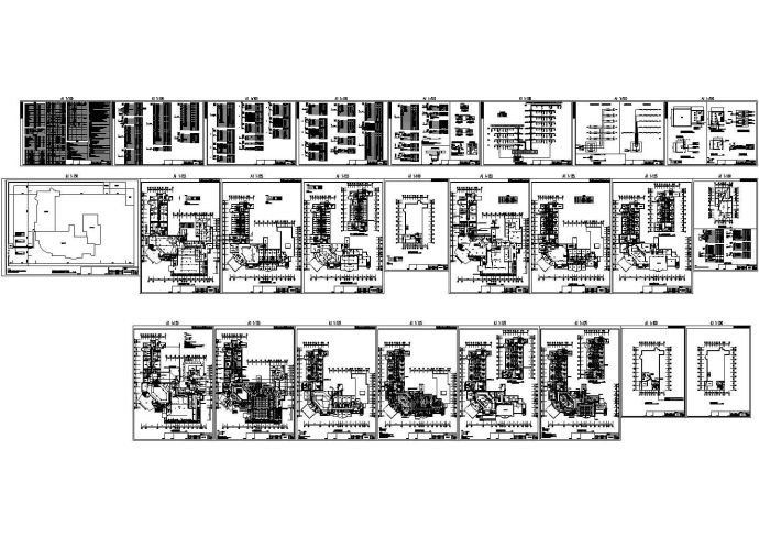 六层商业楼全套电气施工CAD图纸_图1