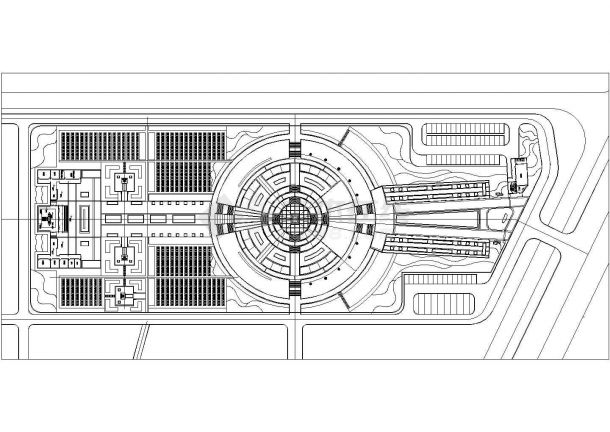 某地烈士陵园及纪念广场总体规划设计平面图-图二