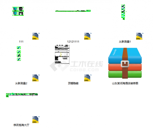 某地比较受欢迎的邻海酒店装修施工图-图一