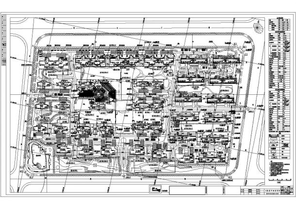 上海张江汤臣豪园四期B块总平面定位方案图-图一