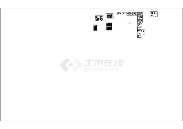 某景点地埋式一体化污水处理工程施工CAD图-图二