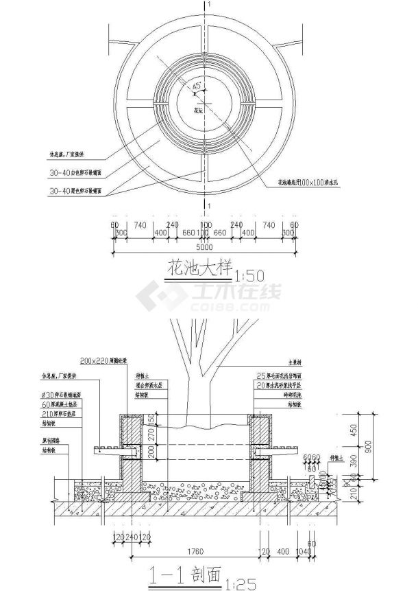 某圆形树池设计参考图-图二