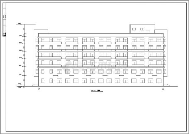 广德县6层砖混结构社区医疗服务中心楼建筑施工图-图二