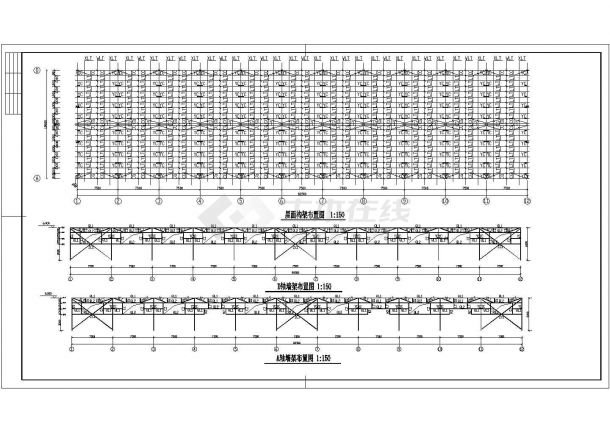 某地单层门式钢架结构草料库房部分结构施工图-图二