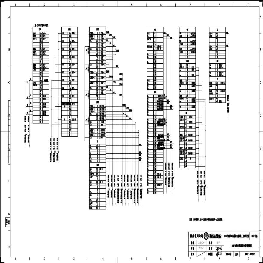 110-C-7-D0202-12 0kV 1M母线设备智能控制柜端子排图.pdf-图一