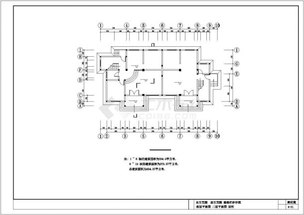 某地实用简单的三层别墅建筑方案图-图一