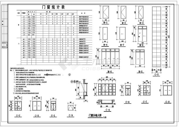 某地大型六层住宅楼建筑施工图（共12张）-图二