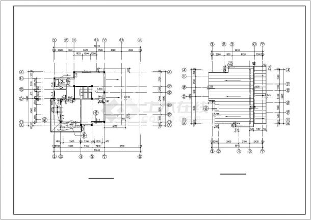 某地小型三层山体别墅建筑方案图（共6张）-图二