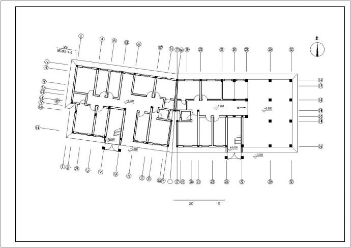 某地七层砖混结构住宅建筑施工图（共10张）_图1