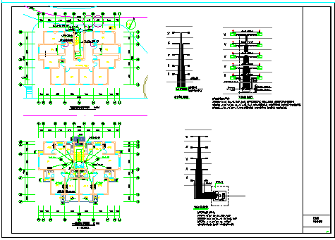 某大型小区室内外弱电设计CAD施工图-图二