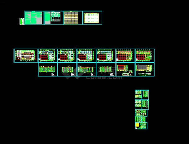 制药厂四层实验室建筑cad设计施工图纸（含设计说明）-图一