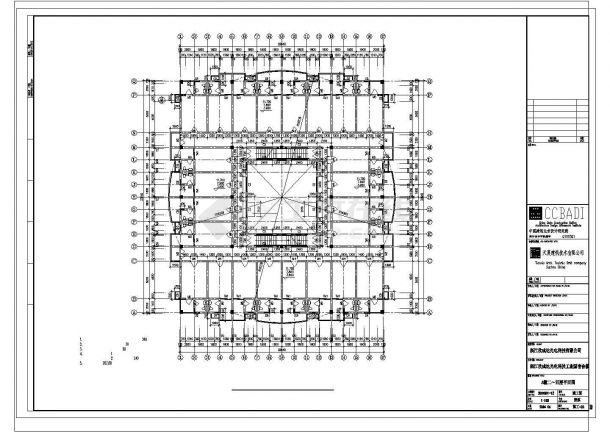 某地大型四层宿舍楼建筑施工图（标注详细）-图二