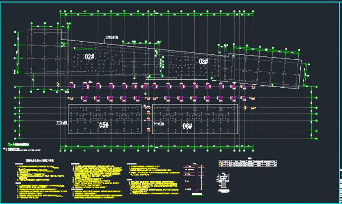 某地地下框架地下车库结构设计图纸_图1