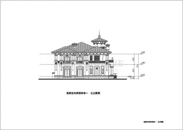 某地中海风格二层别墅建筑设计方案-图二
