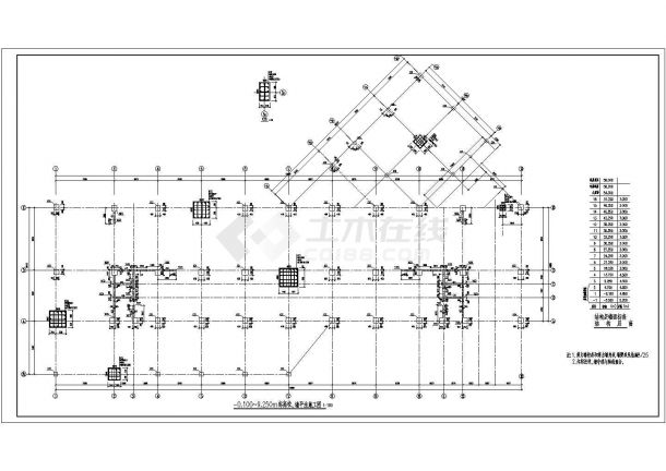 某地16层框剪商住楼结构设计图纸-图二