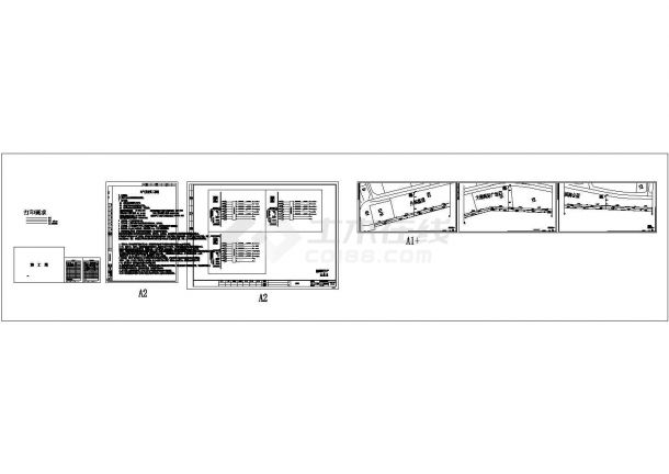 [浙江]道路市政亮化工程电气施工设计CAD图纸-图一