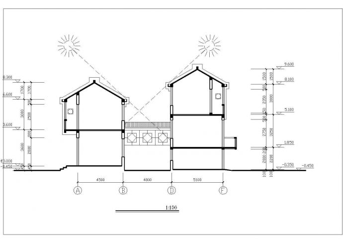 某地小型面宽联建房户型建筑方案图_图1