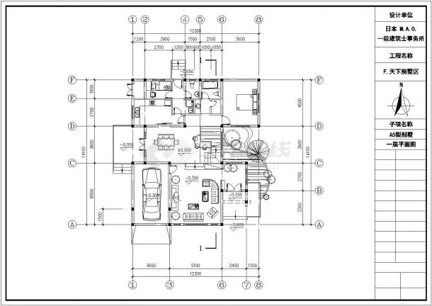 精美简单的三层别墅建筑方案图（共9张）-图一