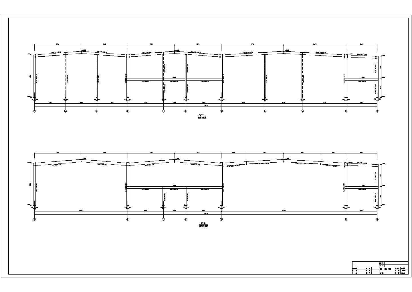 某20米跨汽车4S店钢结构设计图