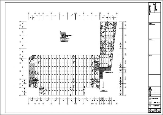 某地2层框架结构厂房结构设计图纸_图1