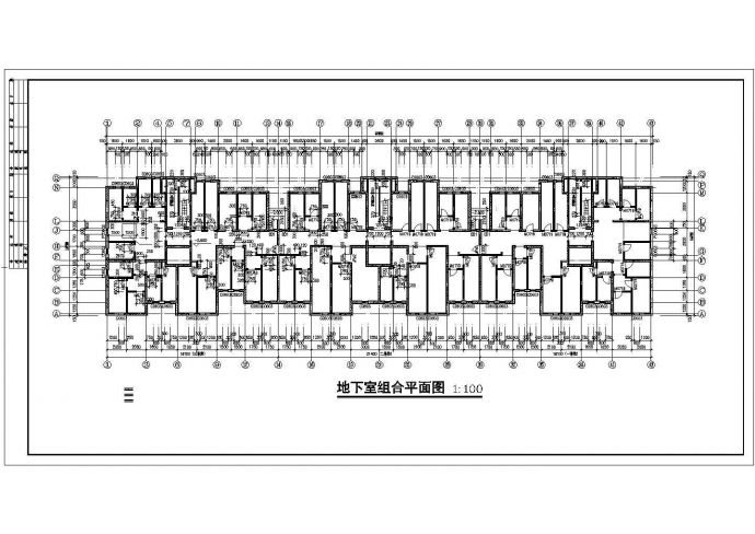 某地大型十二层板式住宅建筑方案图（共13张）_图1