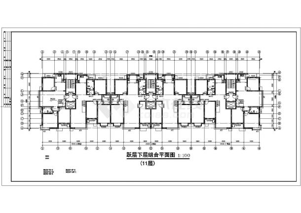 某地大型十二层板式住宅建筑方案图（共13张）-图二