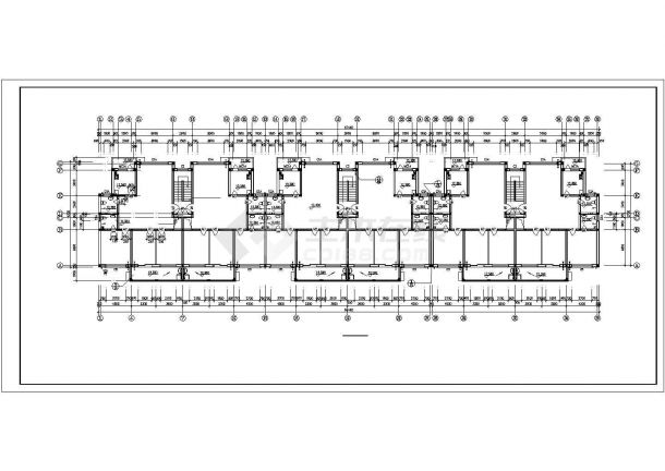 某地大型五层住宅楼建筑施工图（共13张）-图二
