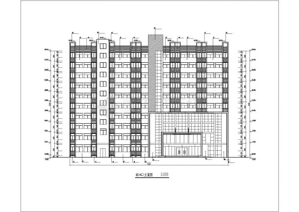 沿海某公司10层宿舍楼建筑设计方案-图二