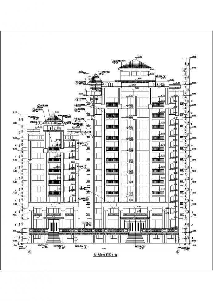北方某地区13层住宅楼建筑设计方案_图1