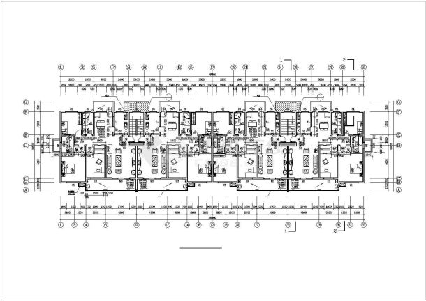 某地大型七层小区住宅楼建筑施工图-图二