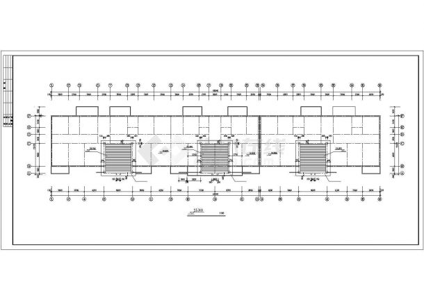 某地大型七层复式住宅建筑方案图（标注详细）-图二