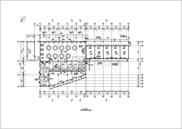 某2层框架结构仿古建饭店建筑施工图-图二