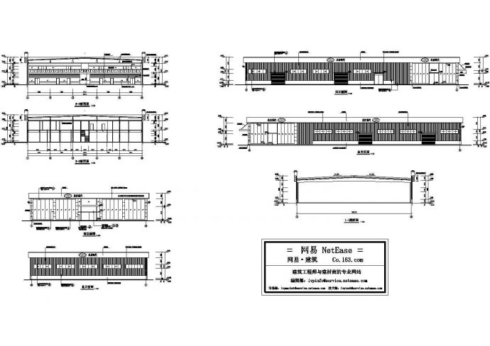 北京现代汽车海潮特约销售服务店建筑设计CAD施工图（含平立面等）_图1