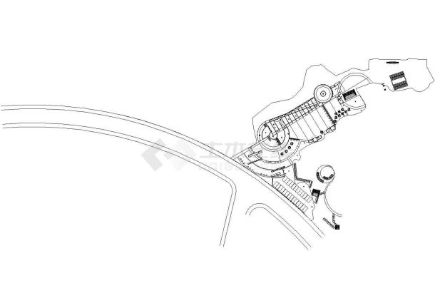 某地区黄大仙公园扩初设计cad全套施工图纸（含给排水设计，含商铺设计）-图一
