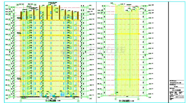 16层1#2#高层住宅建筑设计施工图-图二
