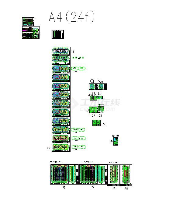 24层A4#高层住宅建筑结构设计施工图-图一