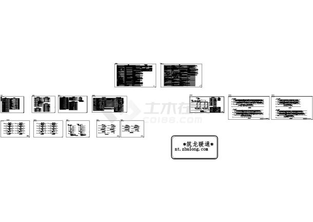 某多层办公楼空调通风排烟加压送风系统设计cad全套施工图（含设计说明，含机房空调）-图二