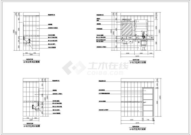 某地3层别墅建筑装修设计方案图纸-图一