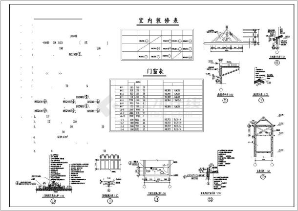 某地小型简单的四层住宅建筑施工图-图二