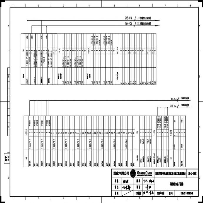 110-A3-3-D0202-40 公用测控柜端子排图1.pdf_图1