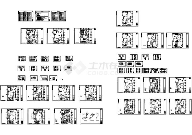 某售楼处装饰工程竣工图-图一