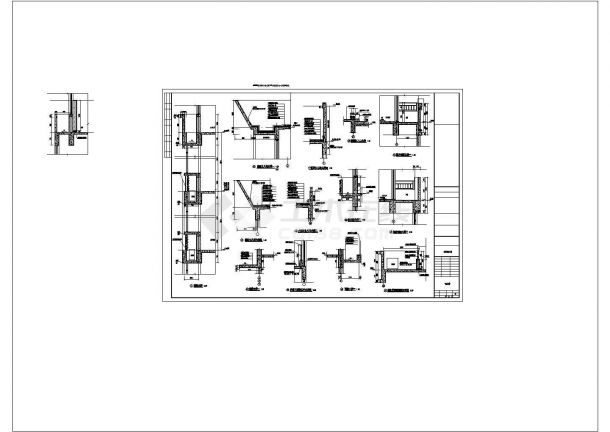 某九层办公楼建筑施工图（含地下室）-图一