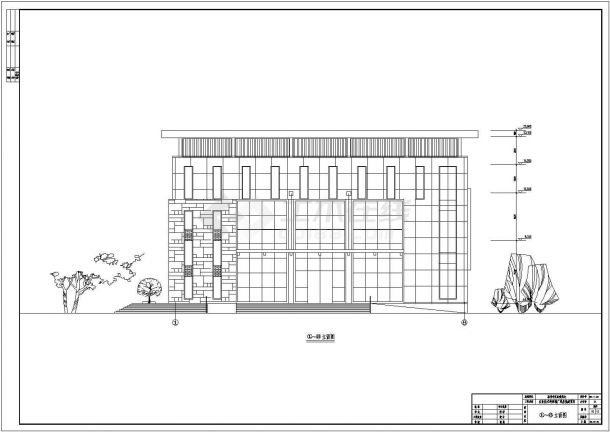 【江苏泰州】某大型四层农展馆建筑设计初步方案-图一