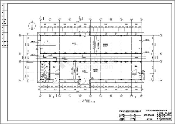 某市4层砼框架结构车间办公楼全套建筑结构施工图-图二