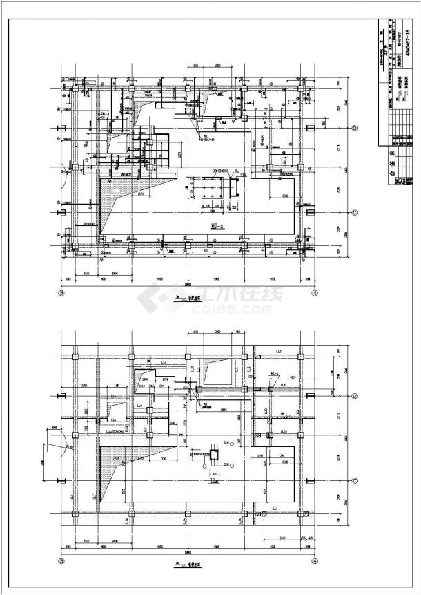 某机械公司厂房结构设计图（共45张）-图一