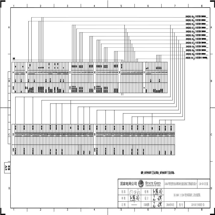110-A3-2-D0202-25 35／10kV I-IIM母分隔离柜二次安装图1.pdf-图一
