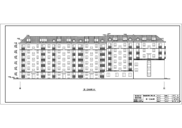 某小区两栋多层住宅楼建筑设计施工图_图1